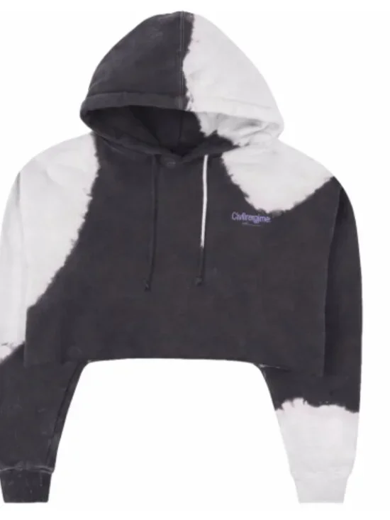 Civil Regime Bloom Forever Cropped Hoodie M - Picture 4 of 4